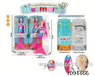 13.5-inch 18CM Long Hair Light Mermaid Barbie (2 color mix)