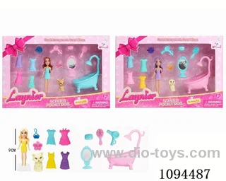 3.5 inch fragrance dress Barbie bath