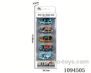 pull back alloy car 5PCS