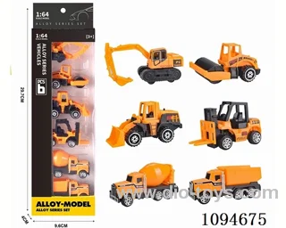 1:64 free wheel alloy car 6PCS
