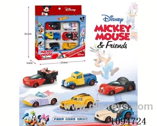 Disney cartoon alloy cars (6 units)