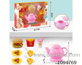 Tea set hamburger food set