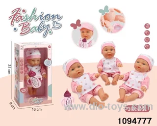 10 inch vinyl hand and foot doll