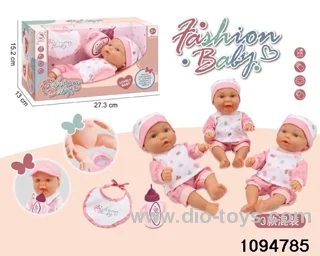 10 inch vinyl hand and foot doll