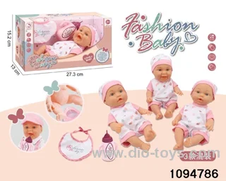 10 inch vinyl hand and foot doll