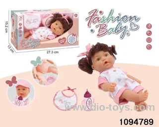 10 inch vinyl hand and foot doll