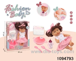 10 inch vinyl hand and foot doll