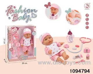 10 inch vinyl hand and foot doll