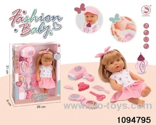 10 inch vinyl hand and foot doll