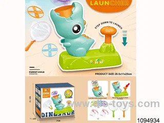 small dinosaur flying disc launcher in color box