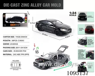 1:24 zinc alloy light sound Audi RS7 model