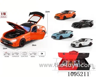 1:18 Mercedes-Benz AMG GT Alloy model Comeback Sound & Light Vehicle (4 PCS/box)