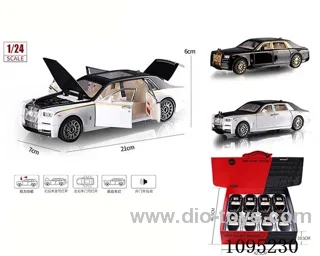 1:24 Rolls-Royce Magic Alloy Pull-back Sound & Light Car (8 PCS/box)