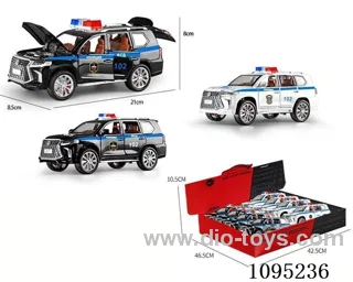 1:24 Lexus LX570 alloy Boilback Sound & Light Vehicle - Russian Police car (8 PCS/box)