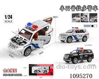 1:24 Prado police car alloy model