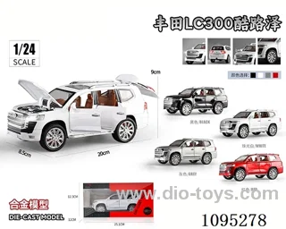 1:24 Toyota LC300 Coolooze sound and light pull-back car
