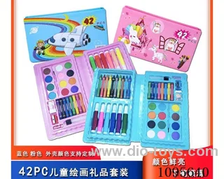 42 Piece Paper Box Painting Set