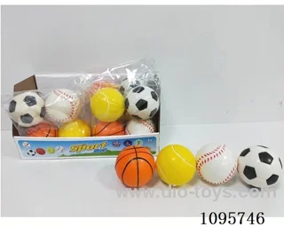 10CM PU BALLS, 4 PIECES/BAG (DISPLAY BOX)