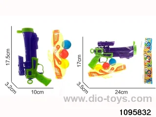 gun toys in OPP bag