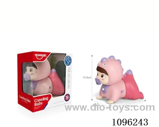 Sound and light electric crawling doll