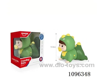 Sound and light electric crawling doll