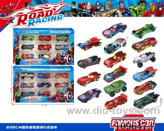 8CM Sliding alloy cars 8PCS
