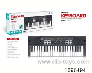 49-key black keyboard (black) + microphone +USB cable