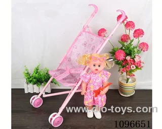 Iron trolley + girl doll