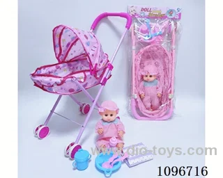 Iron cart + male doll + 6-piece set