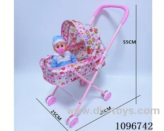 Iron cart + pacifier crying boy