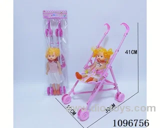 Plastic car + Barbie doll