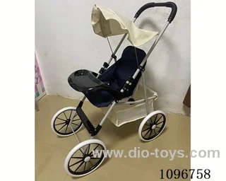 Heavy cloth large iron trolley with 8 "large wheels + dining table/seat height adjustable