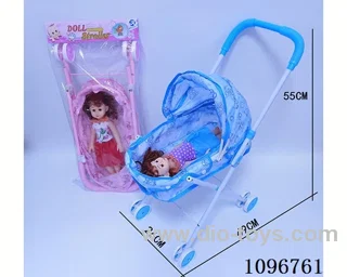 Iron trolley + girl doll