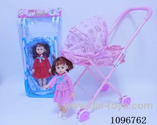 Iron trolley + girl doll