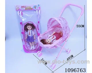 Iron trolley + girl doll