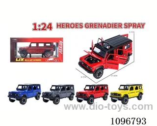 1:24 pull back alloy car