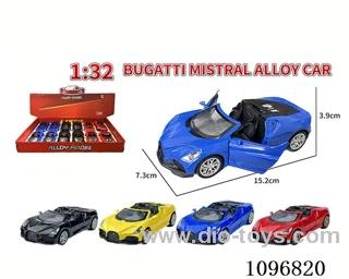 1:32 pull back alloy car with light/music