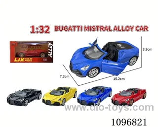 1:32 pull back alloy car with light/music