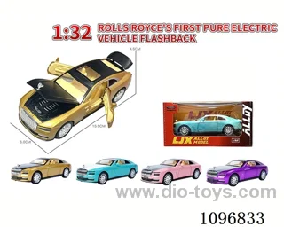 1:32 pull back alloy car with light/music