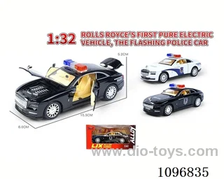 1:32 pull back alloy car with light/music