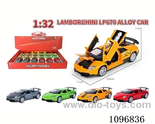 1:32 pull back alloy car with light/music