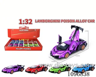 1:32 pull back alloy car with light/music