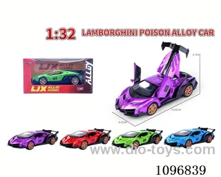1:32 pull back alloy car with light/music
