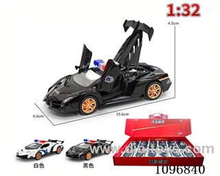 1:32 pull back alloy car with light/music