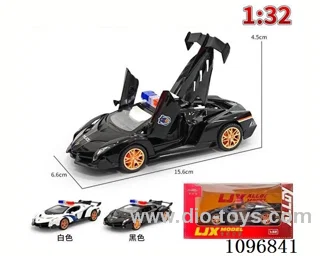 1:32 pull back alloy car with light/music