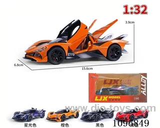 1:32 pull back alloy car with light/music