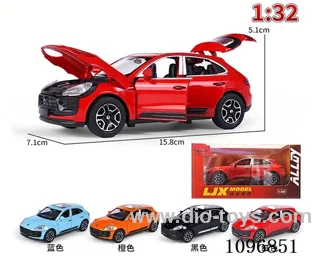 1:32 pull back alloy car with light/music