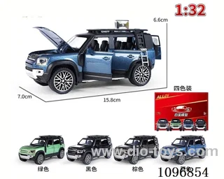 1:32 pull back alloy car with light/music