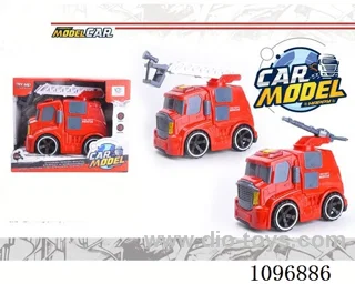 Inertial fire truck with lights and music
