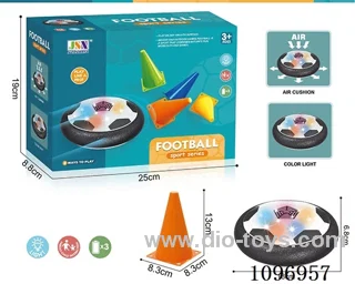 18 cm B/O light floating soccer ball with barricade